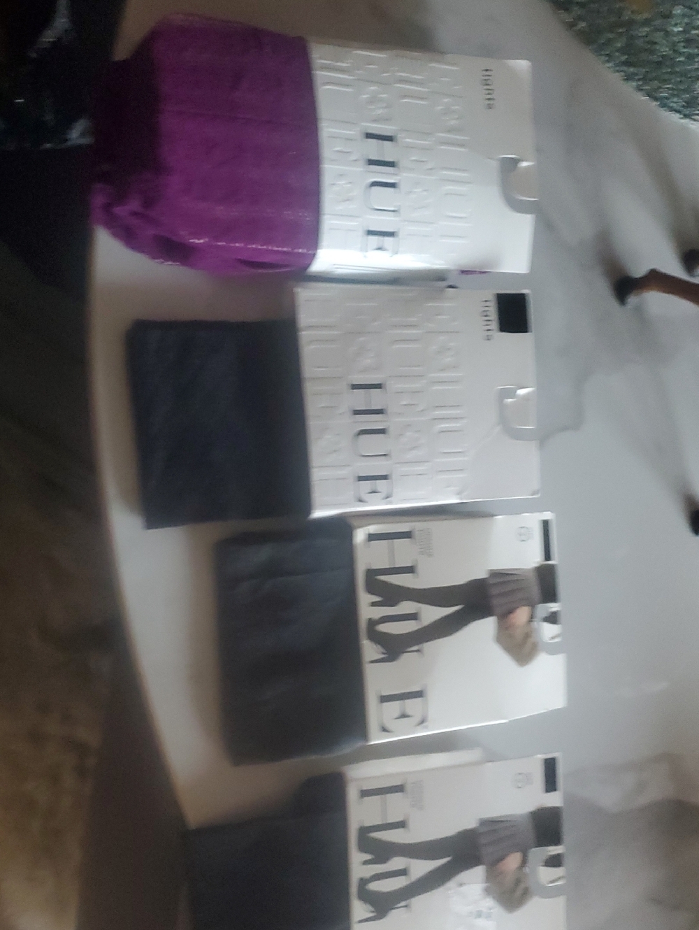 Hue Tights and Legwear Bundle - Purple and Black